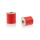 Silikon-Edelstahl-Puffer Typ C Ø30x20 M8x8 55°Shore (rot) Edelstahl A4