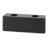 Rammpuffer mit zwei Löchern 125x40x40mm SBR 70°Shore