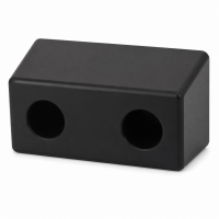 Angeschrägte Anschlagpuffer mit zwei Löchern 243x82x93mm SBR 80°Shore