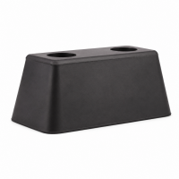 Angeschrägte Anschlagpuffer mit zwei Löchern 170x90x70mm SBR 80°Shore