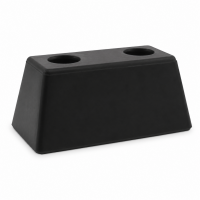 Angeschrägte Anschlagpuffer mit zwei Löchern 170x90x70mm SBR 80°Shore