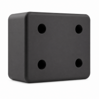Rechteckige Anschlagpuffer mit vier Löchern 200x150x80mm SBR 80°Shore