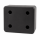 Rechteckige Anschlagpuffer mit vier Löchern 200x150x80mm SBR 80°Shore