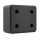 Rechteckige Anschlagpuffer mit vier Löchern 200x150x80mm SBR 80°Shore