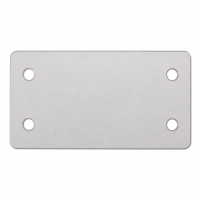 Abgerundete Anschlagschiene 150x80x300 mit 4 Befestigungslöchern NK 55°Shore