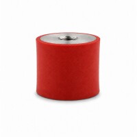Silikon-Edelstahl-Puffer Typ C Ø25x20 M6x6 55°Shore (rot) Edelstahl A4
