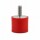 Silikon-Edelstahl-Puffer Typ D Ø75x40 M12x38 55°Shore (rot) Edelstahl A4