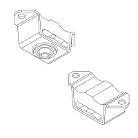 Deckenelement mit Innengewinde M8x15 NK 60°Shore