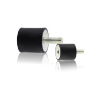 Gummipuffer Typ B Ø15x15 M5 x 12 / 5 EPDM 55°...