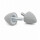 Graue Parabelpuffer Typ PD Ø15x15 M4x10 NK 55°Shore Stahl verzinkt