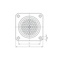 Zellpuffer Typ ZP-QP Ø80x80 mit Kunststoffgrundplatte 110x110 PU (weiß)