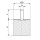 Silikon-Edelstahl-Puffer Typ D Ø40x10 M8x20 55°Shore (rot) Edelstahl A4